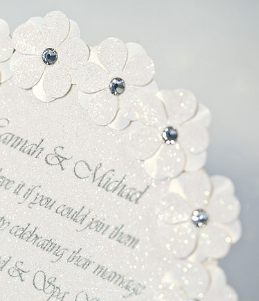 Daisy Chain Wedding Invitation